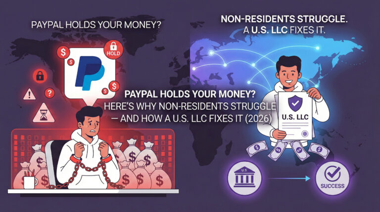 PayPal Holds Your Money? Here’s Why Non-Residents Struggle and How a U.S. LLC Fixes It (2026)