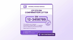 IRS EIN confirmation letter CP 575